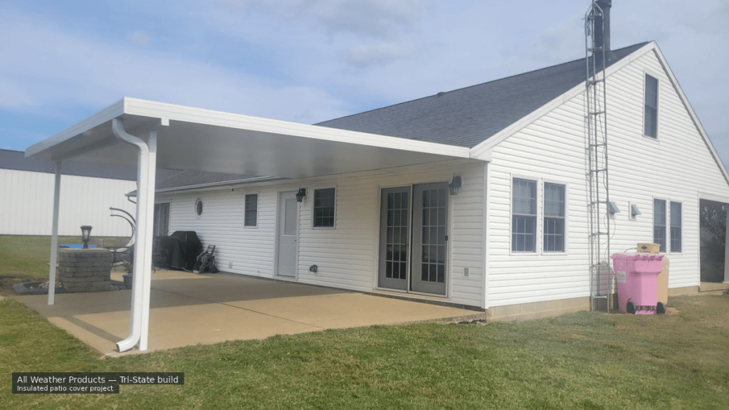 All Weather Products insulated patio cover project
